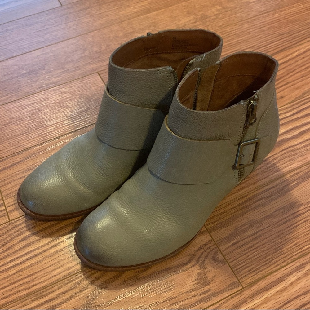 Greige Kork-Ease Booties